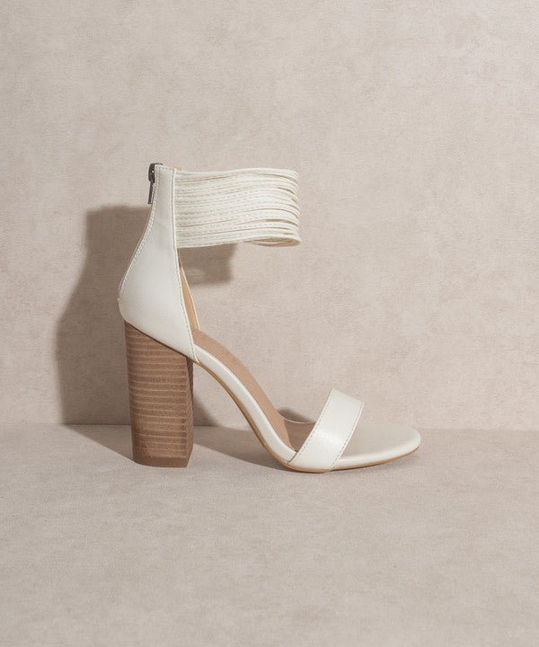 Blair Thick Ankle Strap Block Heel