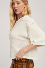 Tallulah Waffle Knit Top