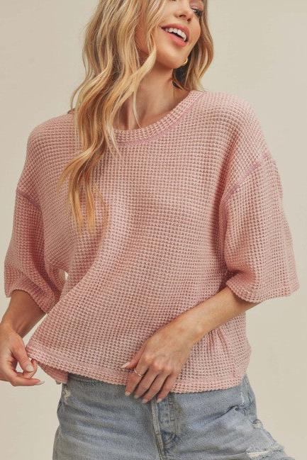 Tallulah Waffle Knit Top