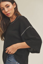 Tallulah Waffle Knit Top