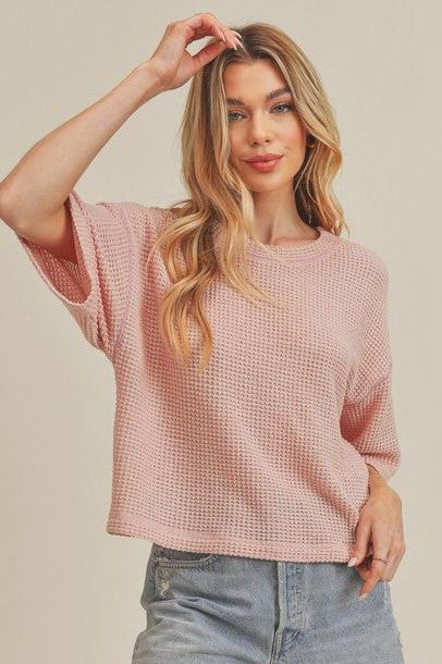 Tallulah Waffle Knit Top