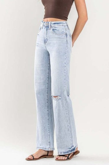 90's, straight jean, distressed, light wash, denim, high waist, light blue, wide leg, women's jeans, vici, red dress, zara, forever 21, zoco, shop zoco, buckle, denim, bohme, jessa kae, rachel parcell, rachel parcel, levis, levi, levi's 