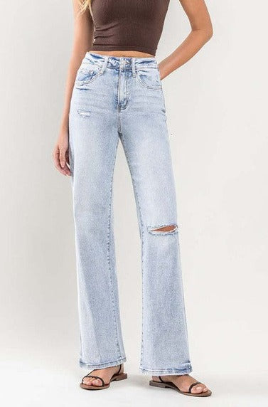 90's, straight jean, distressed, light wash, denim, high waist, light blue, wide leg, women's jeans, vici, red dress, zara, forever 21, zoco, shop zoco, buckle, denim, bohme, jessa kae, rachel parcell, rachel parcel, levis, levi, levi's 