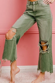 olive, green, jeans, denim, cropped, distressed, ripped, knee, levi, levis, vici, vici collection, red dress, shop red dress, zara, forever 21, zoco, shop zoco, bohme, jessa kae, rachel parcell, rachel parcel, mod boutique, baltic born, ivy city co, shop stevie, altard state, altar'd, buckle