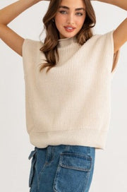 Power Shoulder Sweater Vest