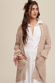 Fall In Love Knit Popcorn Cardigan