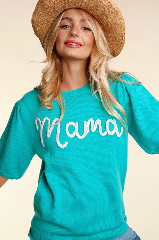 Mama Bubble Knit Top