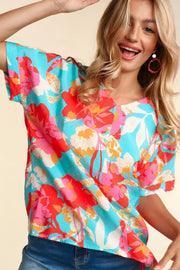 Island in the Sun Floral Blouse - Extended Sizes!