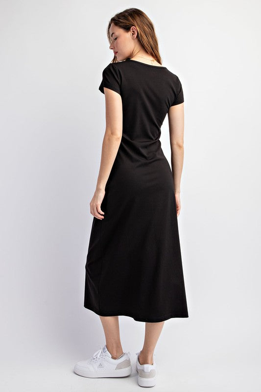 BASIC T-SHIRT MIDI DRESS