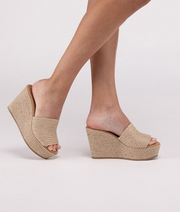 Sand Wedge Platform Heels