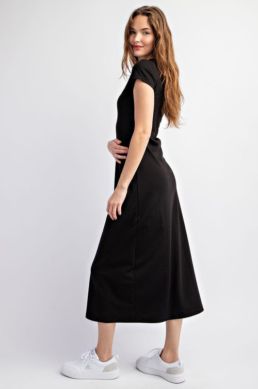 BASIC T-SHIRT MIDI DRESS