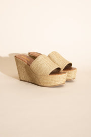 Sand Wedge Platform Heels