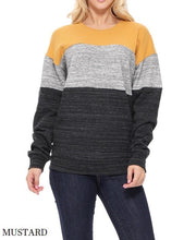 Cozy Heather Colorblock Pullover | 6 Colors