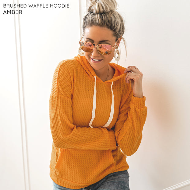 Brushed Waffle Hoodie | 4 Colors