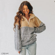 Kayla Faux Fur Half Zip | 6 Colors