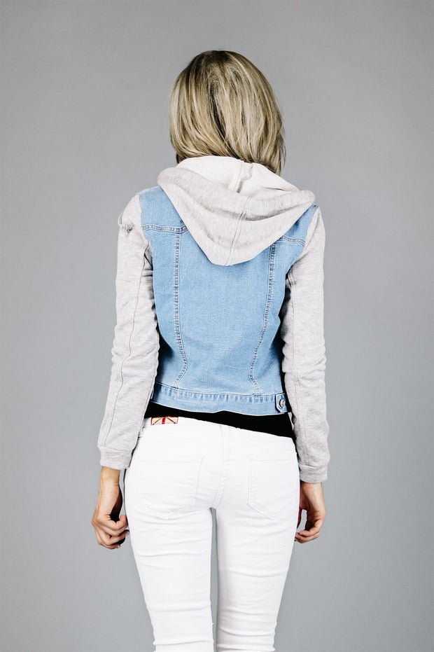 Chloe Denim Sweatshirt Jacket